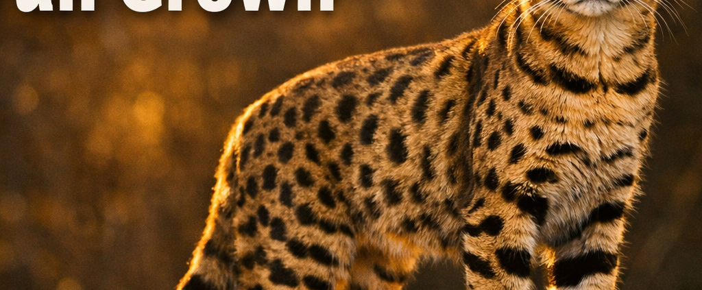 Savannah cat full grown